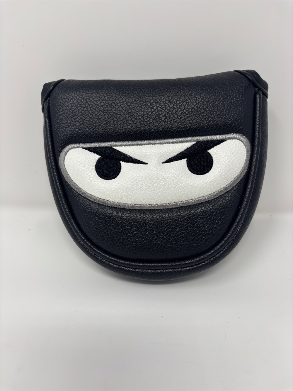 Black Ninja Eyes Leather putter cover - Unbranded